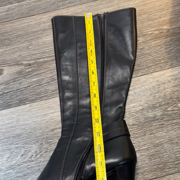 Nannini Black Italian leather Heeled Boots woman’s size 39 (j75) - Picture 13 of 14